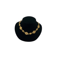 Necklaces & PendantsVintage Napier Gold Textured Linked Byzantium Style Statement Chain Necklace