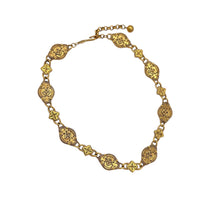 Necklaces & PendantsVintage Napier Gold Textured Linked Byzantium Style Statement Chain Necklace