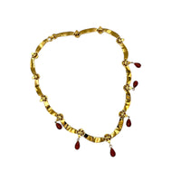 Necklaces & PendantsVintage Nolan Miller Scalloped Collar Necklace with Crystal and Glass Drops