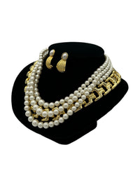 Vintage Pearls & Gold Chain Vintage Jewelry Curated Collection - 24 Wishes Vintage Jewelry