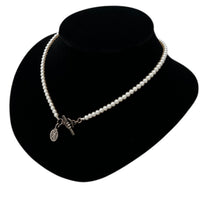 Necklaces & PendantsVintage Ralph Lauren Faux Pearl Necklace with Sterling Silver Toggle and Charm