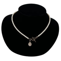 Necklaces & PendantsVintage Ralph Lauren Faux Pearl Necklace with Sterling Silver Toggle and Charm
