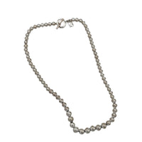 Necklaces & PendantsVintage Ralph Lauren Silver Plated Graduated Bead Necklace with Toggle Closure