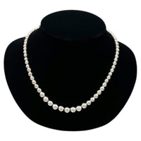 Necklaces & PendantsVintage Ralph Lauren Silver Plated Graduated Bead Necklace with Toggle Closure