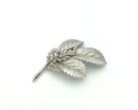 Vintage Silver Crown Trifari Holly Leaf Brooch - 24 Wishes Vintage Jewelry