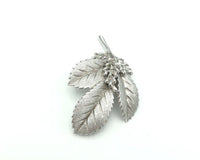 Vintage Silver Crown Trifari Holly Leaf Brooch - 24 Wishes Vintage Jewelry