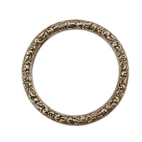 BraceletsVintage Sterling Silver Art Nouveau Style Repoussé Bangle Bracelet