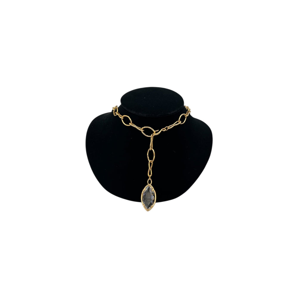 Necklaces & PendantsVintage Swarovski Gold Plated Crystal Charm Necklace