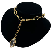 Necklaces & PendantsVintage Swarovski Gold Plated Crystal Charm Necklace