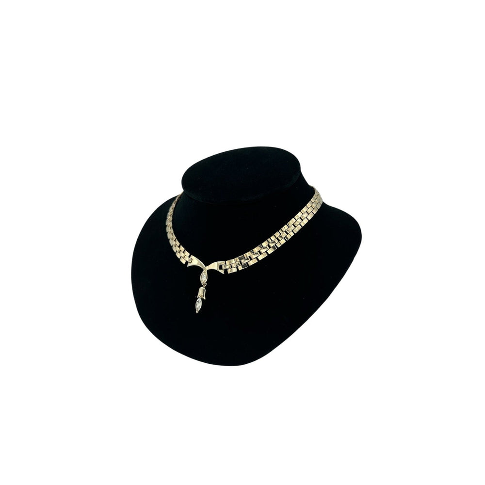 Necklaces & PendantsVintage TARA Clear Rhinestone Tulip Drop Pendant Necklace