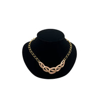 Necklaces & PendantsVintage Trifari Gold Chain Pink Enamel Ribbon Necklace 1980s Pendant