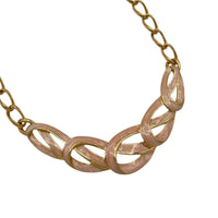 Necklaces & PendantsVintage Trifari Gold Chain Pink Enamel Ribbon Necklace 1980s Pendant