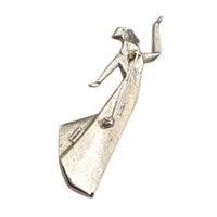 Brooches & PinsVintage Trifari Silver and Black Enamel Women Art Deco Style Brooch