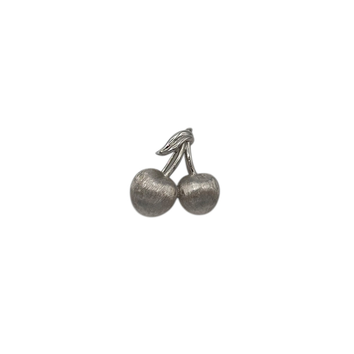 Brooches & PinsVintage Trifari Silver Plated Double Cherry Scatter Pin