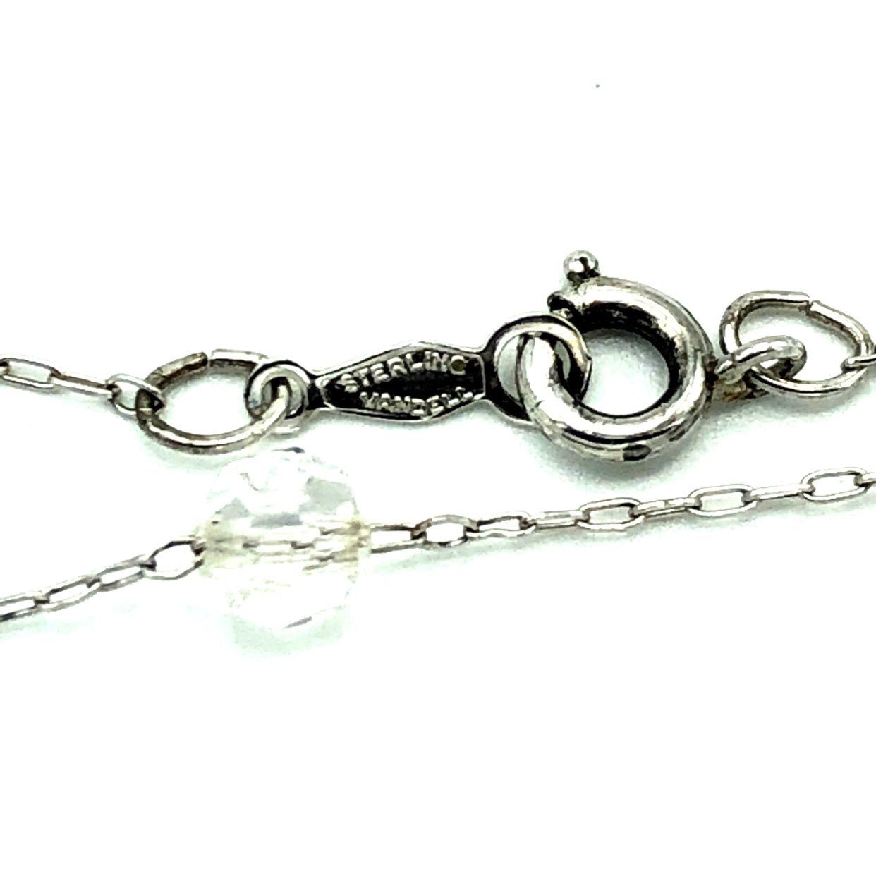 Vintage Sterling Silver Necklace With outlet Sterling Silver Stations