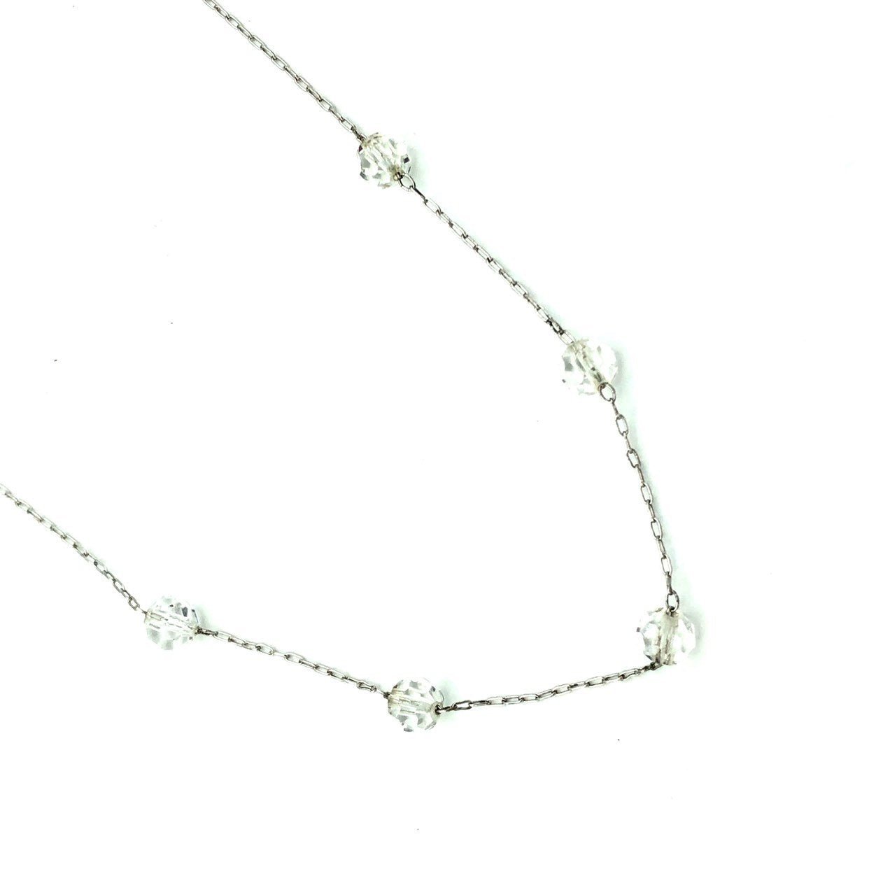 Vintage Van Dell Sterling Silver Art Deco Style Crystal
