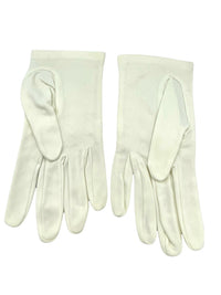 White Short Lace Vintage Gloves - 24 Wishes Vintage Jewelry