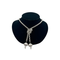 Necklaces & PendantsWhiting & Davis 1970s Silver Lariat Cable Chain Necklace