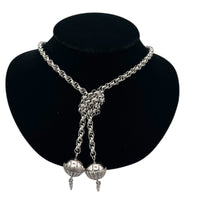 Necklaces & PendantsWhiting & Davis 1970s Silver Lariat Cable Chain Necklace