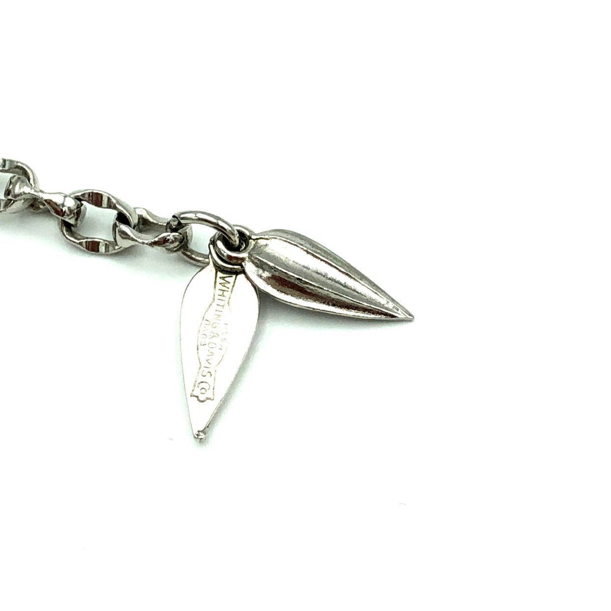 Whiting & Davis Brushed Silver Bead Necklace - 24 Wishes Vintage Jewelry