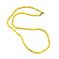 Yellow Beads Vintage Layering Necklace By Les Bernard - 24 Wishes Vintage Jewelry