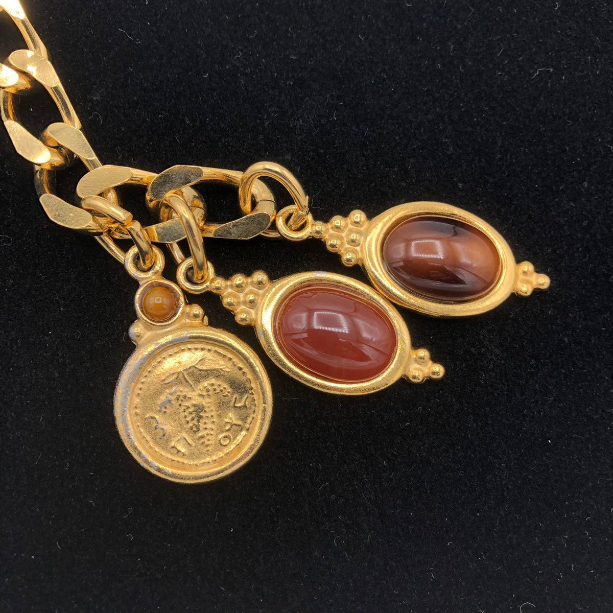 Accessocraft Gold Bib Chain Charm Vintage Belt - 24 Wishes Vintage Jewelry