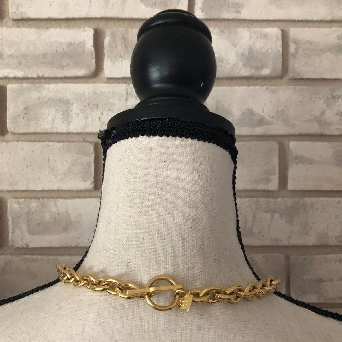 Anne Klein Classic Heavy Link Gold Chain Necklace - 24 Wishes Vintage Jewelry