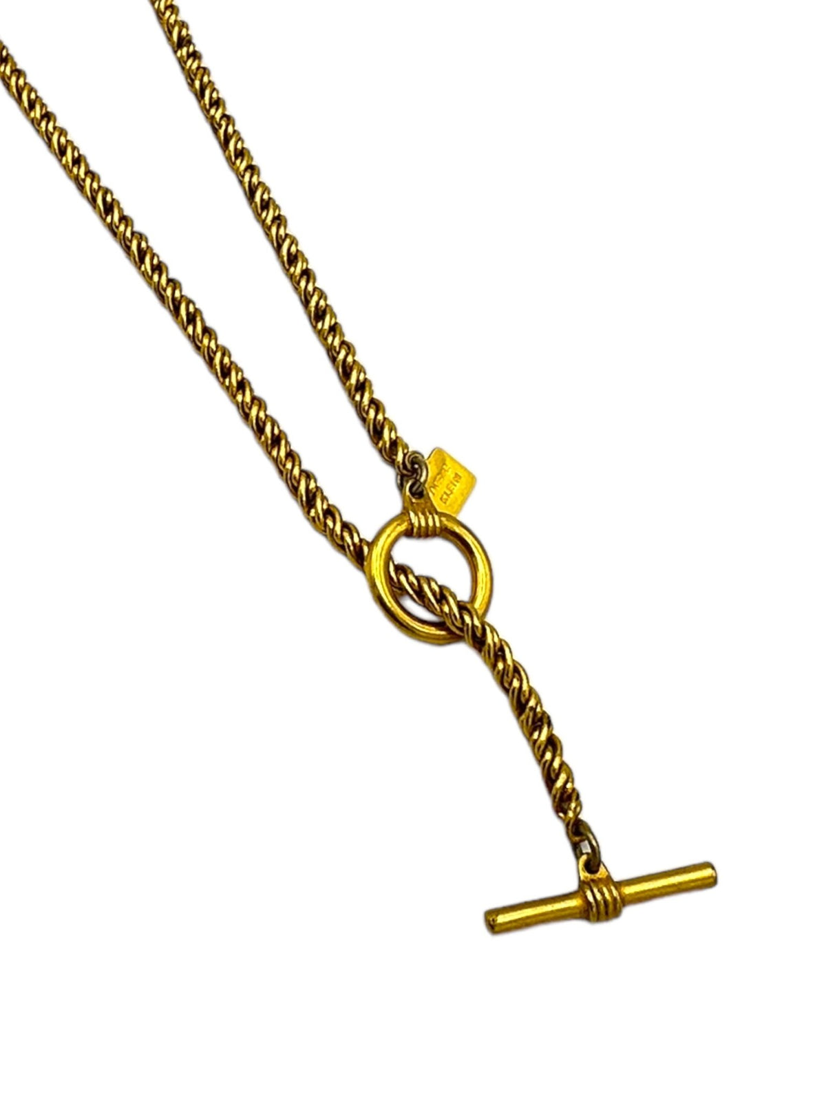 Anne Klein Signed Vintage Jewelry Matt Gold Layering Chain - 24 Wishes Vintage Jewelry