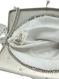 Art Deco Matt Silver Mesh Whiting & Davis Vintage Handbag - 24 Wishes Vintage Jewelry