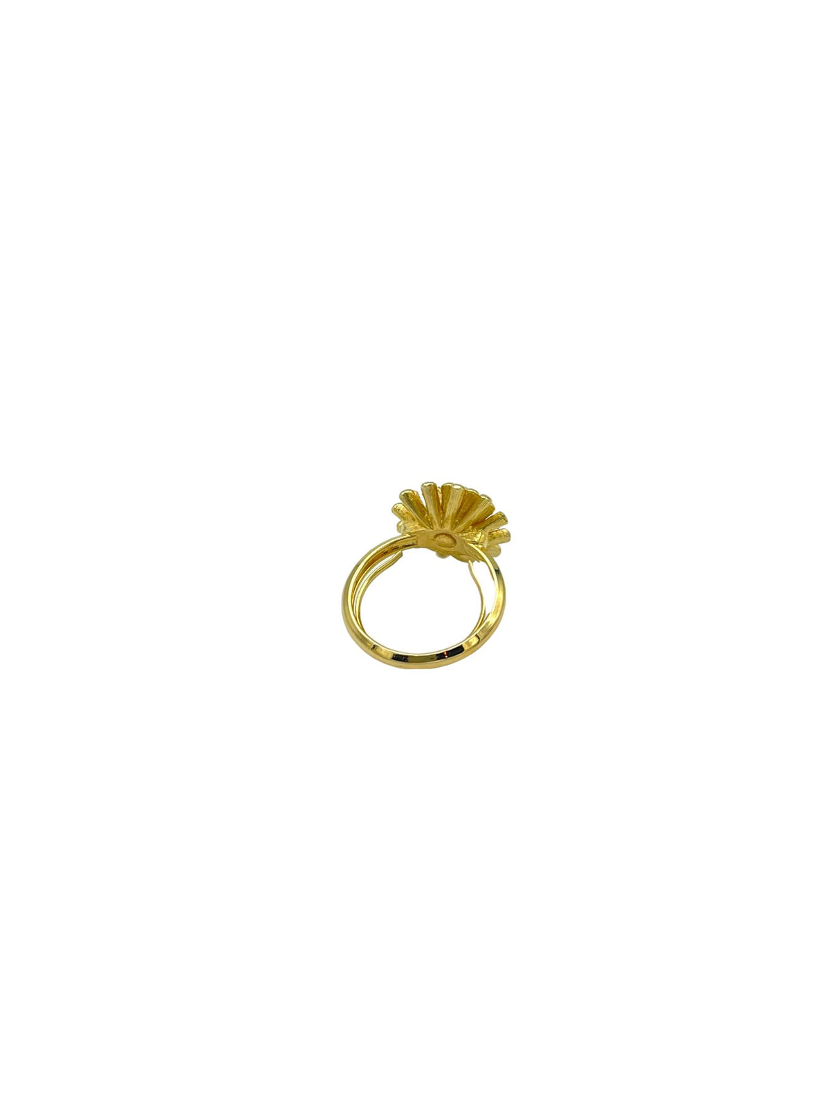 Avon Gold Starburst Vintage Adjustable Cocktail Ring - 24 Wishes Vintage Jewelry