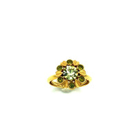 Avon Green Romantic Victorian Style Vintage Ring - 24 Wishes Vintage Jewelry