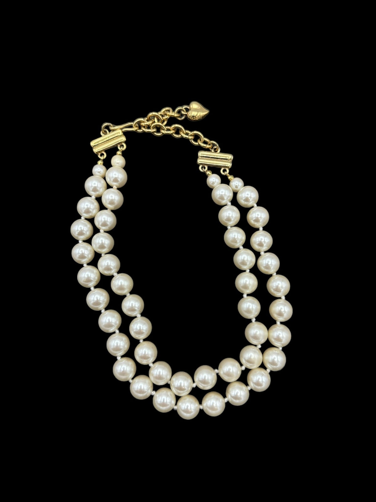 Carolee Classic Double Strand Pearl Vintage Necklace - 24 Wishes Vintage Jewelry
