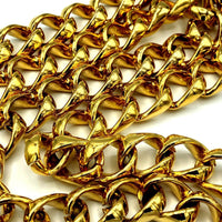 Carolee Gold Chain Heart Charm Vintage Belt - 24 Wishes Vintage Jewelry
