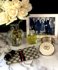 Christian Dior Pearl & Rhinestone Gold Pendant - 24 Wishes Vintage Jewelry