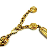 Classic Gold Chunky Vintage Pendant - 24 Wishes Vintage Jewelry