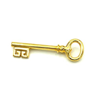 Classic Gold Givenchy Logo Key Vintage Brooch - 24 Wishes Vintage Jewelry