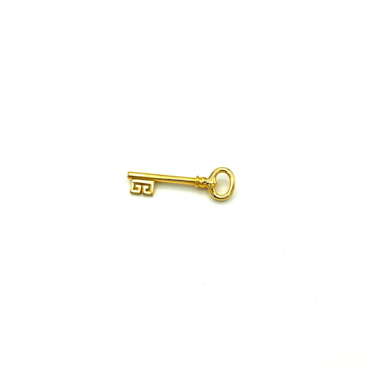 Classic Gold Givenchy Logo Key Vintage Brooch - 24 Wishes Vintage Jewelry