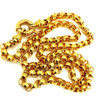 Classic Gold Link Chain Vintage Layering Necklace - 24 Wishes Vintage Jewelry