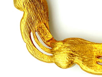Classic Gold Rhinestone & Pearl Wreath Brooch by Karu Arke - 24 Wishes Vintage Jewelry