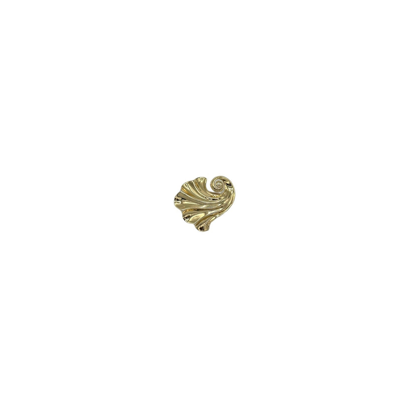 Classic Gold Trifari Stylized Brooch - 24 Wishes Vintage Jewelry