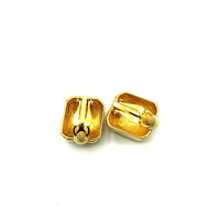 Classic Joan Rivers Gold Scallop Dome Vintage Clip-On Earrings - 24 Wishes Vintage Jewelry
