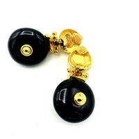 Classic Joan Rivers Interchangeable Disc Vintage Drop Clip-On Earrings - 24 Wishes Vintage Jewelry