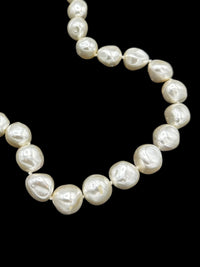 Classic Long Faux Baroque Pearl Layering Vintage Necklace - 24 Wishes Vintage Jewelry