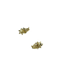 Coro Gold Pastel Rhinestone Floral Flower Feminine Jewelry Set - 24 Wishes Vintage Jewelry
