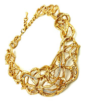 Elizabeth Taylor Treasured Vines Gold Statement Pendant - 24 Wishes Vintage Jewelry