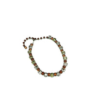 Fenichel Smokey Topaz Rhinestone Vintage Necklace - 24 Wishes Vintage Jewelry