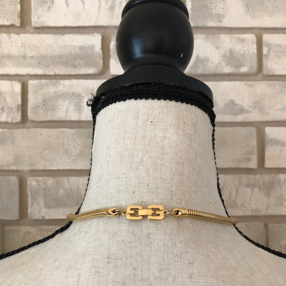 Givenchy Gold Snake Chain Vintage Necklace - 24 Wishes Vintage Jewelry
