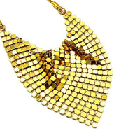 Givenchy Gold Triangle Mesh Bib Vintage Pendant Necklaces & Pendants 24 Wishes Vintage Jewelry