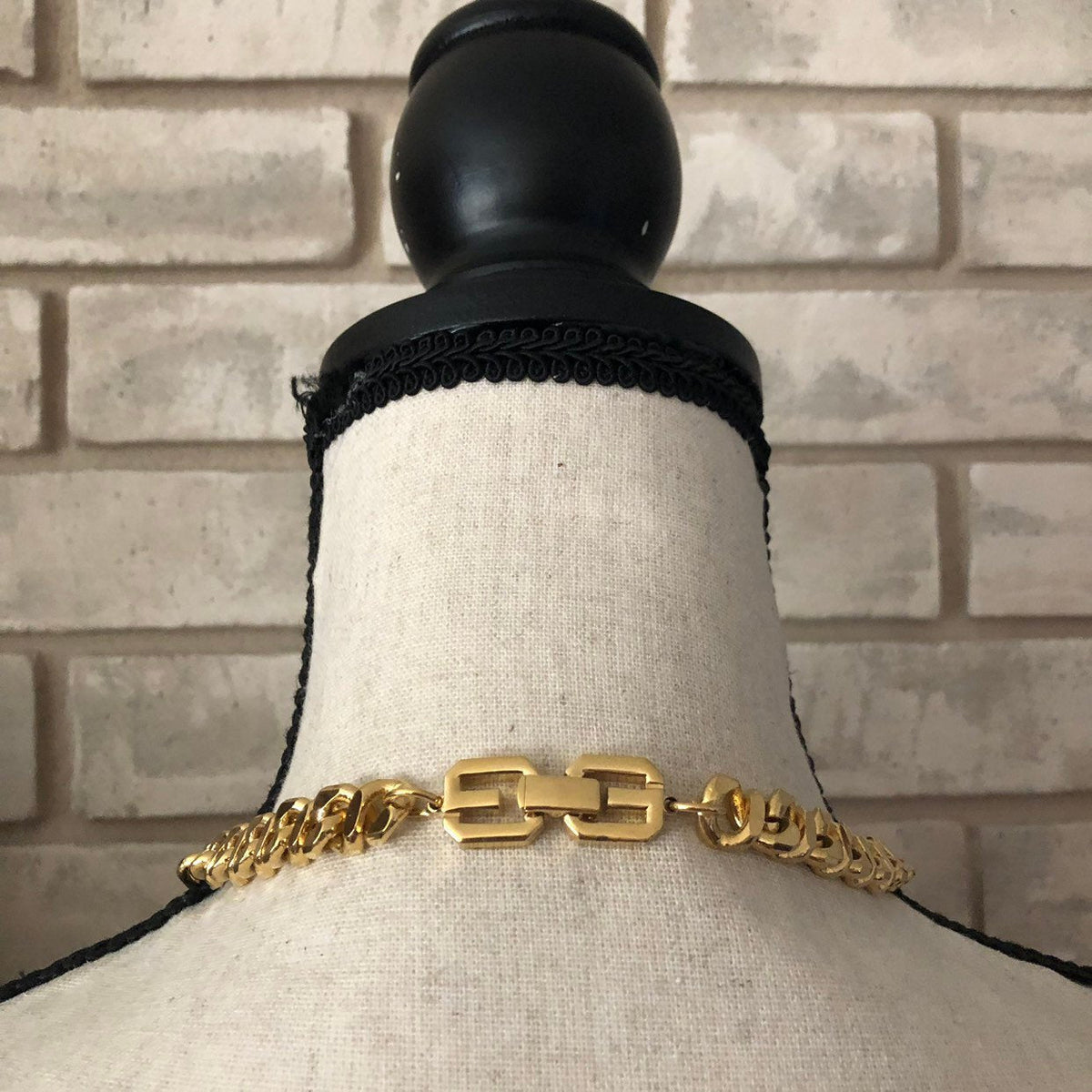 Givenchy Heavy Long Curb Chain Vintage Necklace - 24 Wishes Vintage Jewelry