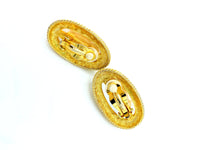 Givenchy Large Gold Mobe Baroque Pearl Vintage Clip-On Earrings - 24 Wishes Vintage Jewelry